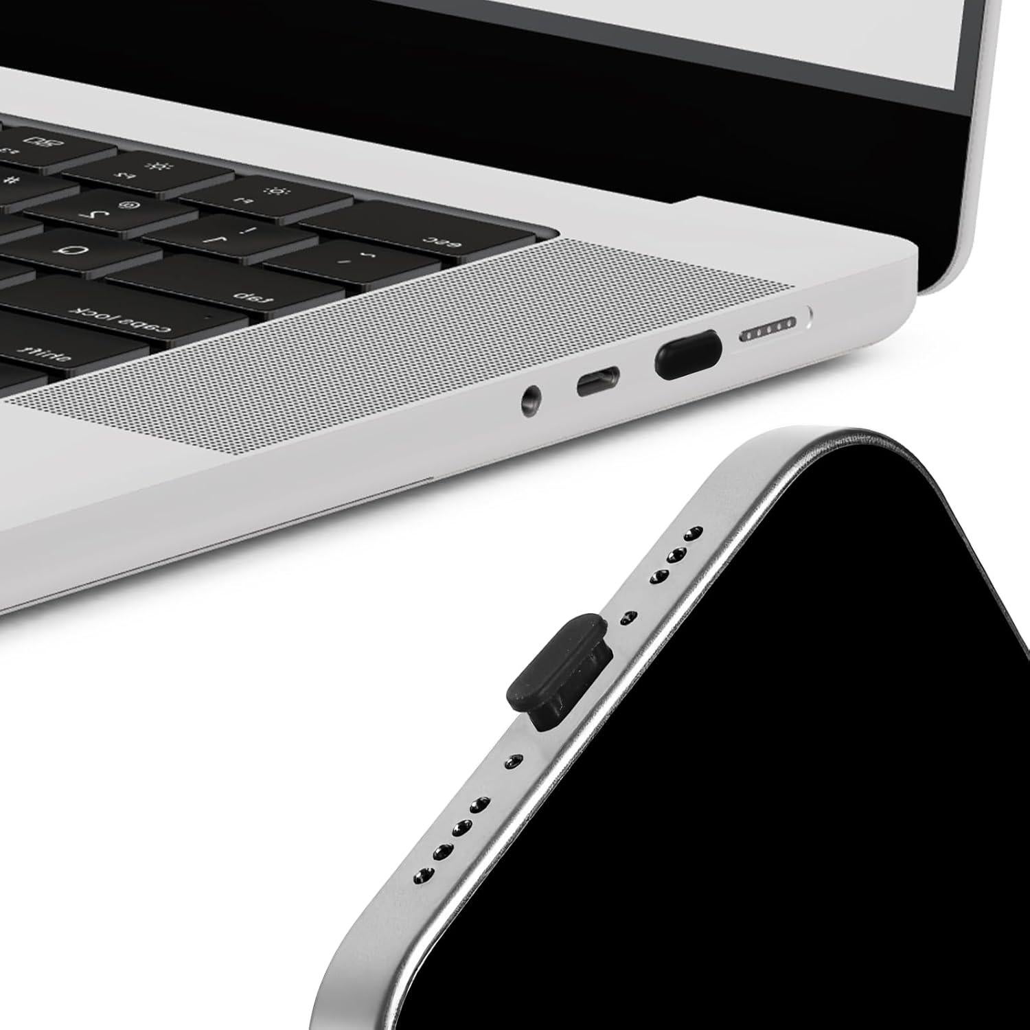 40 Piezas Cubiertas Antipolvo USB C Silicona SynHHergyx