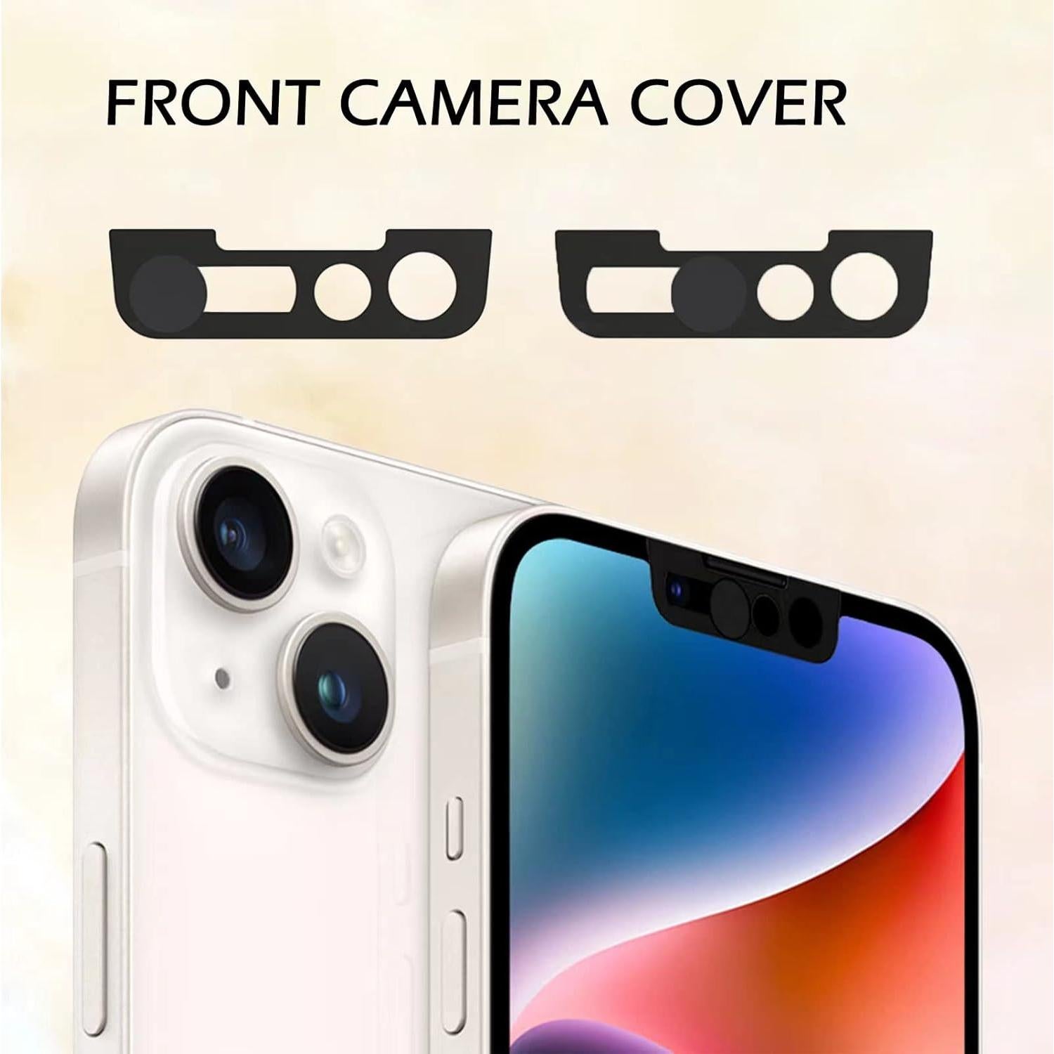 Cubierta de cámara frontal EYSOFT para iPhone 14/13 - Negro