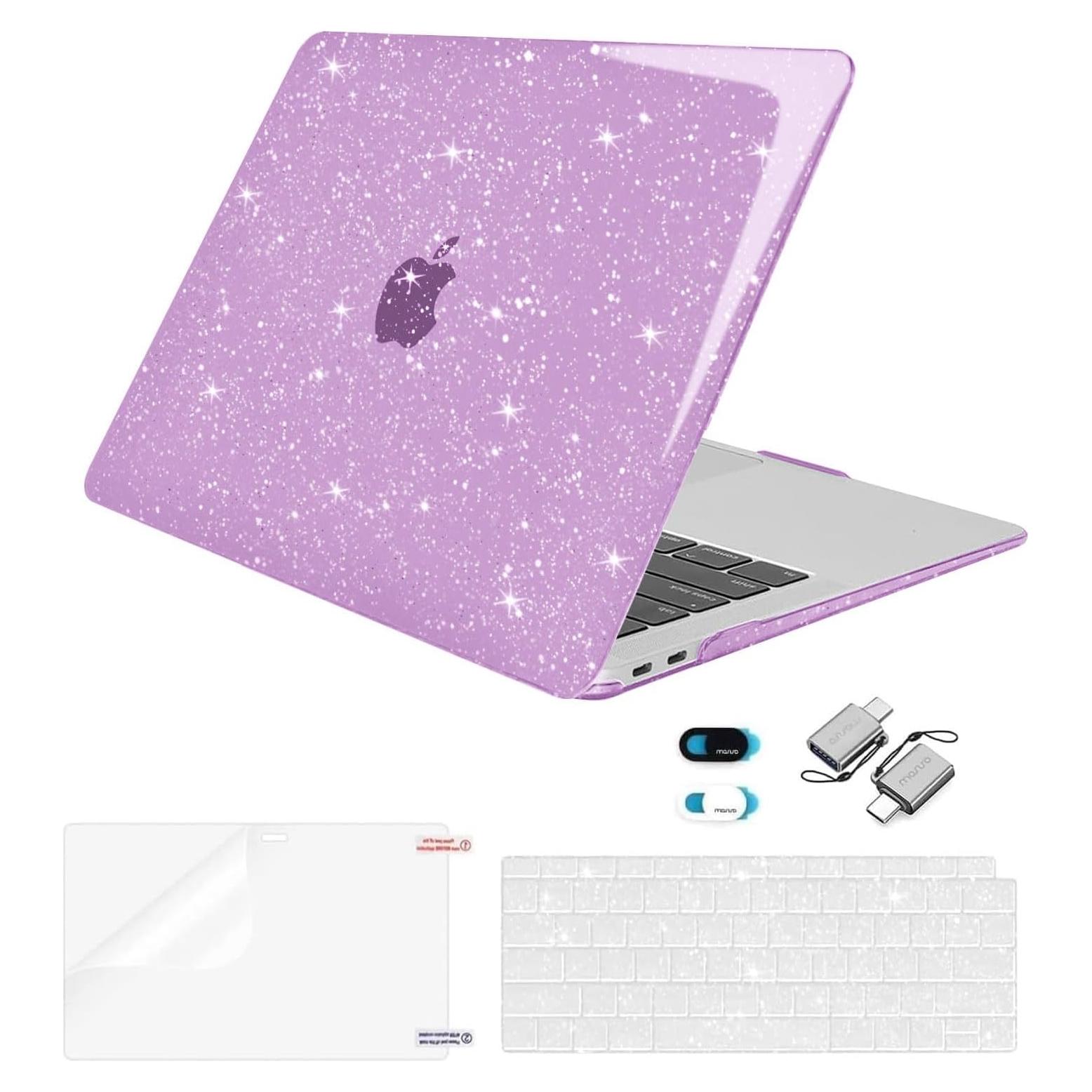 Funda Dura MOSISO para MacBook Air 13" M1 2018-2022 Púrpura