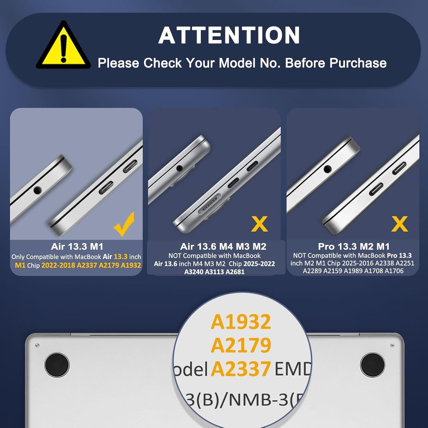 Funda Dura MOSISO para MacBook Air 13" M1 2018-2022 Púrpura