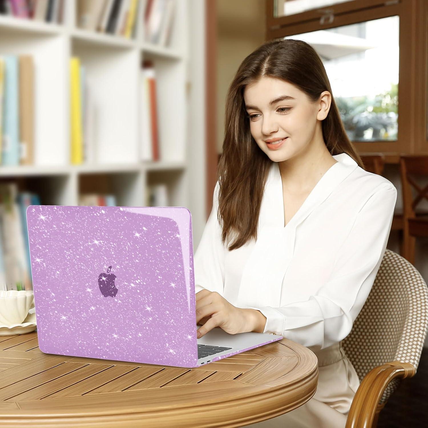 Funda Dura MOSISO para MacBook Air 13" M1 2018-2022 Púrpura