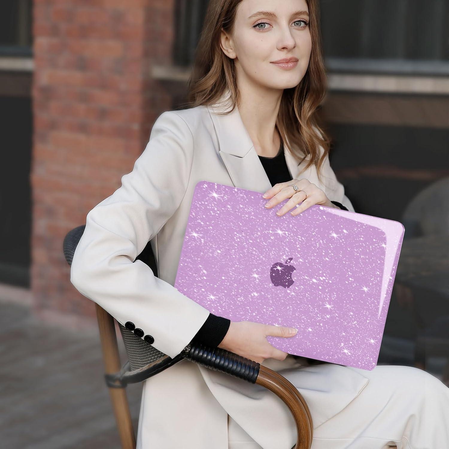 Funda Dura MOSISO para MacBook Air 13" M1 2018-2022 Púrpura