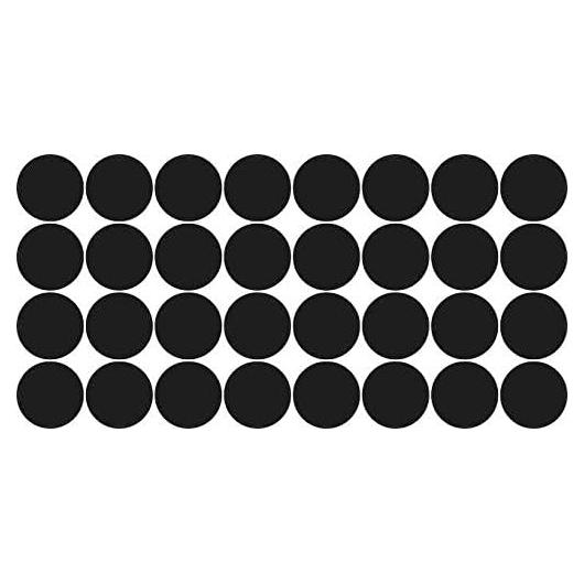 Cubiertas de Webcam StickerTalk - 32 Stickers 1.27 cm Negro