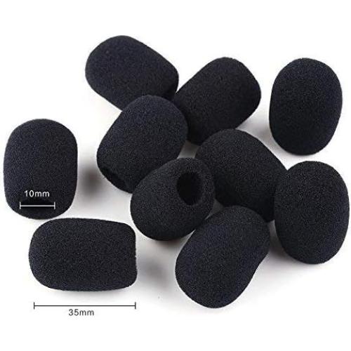 10 Fundas de Espuma para Micrófono Mini Auricular 35mm
