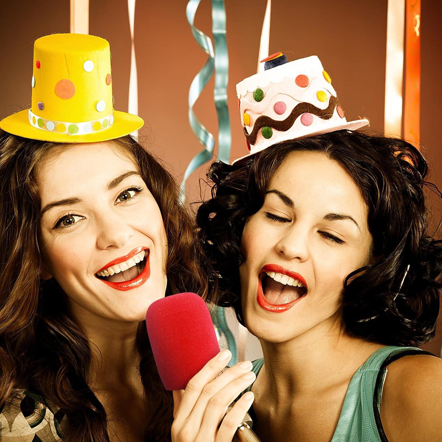 Fundas de Micrófono de Espuma Prasacco 6 Pcs Coloridas