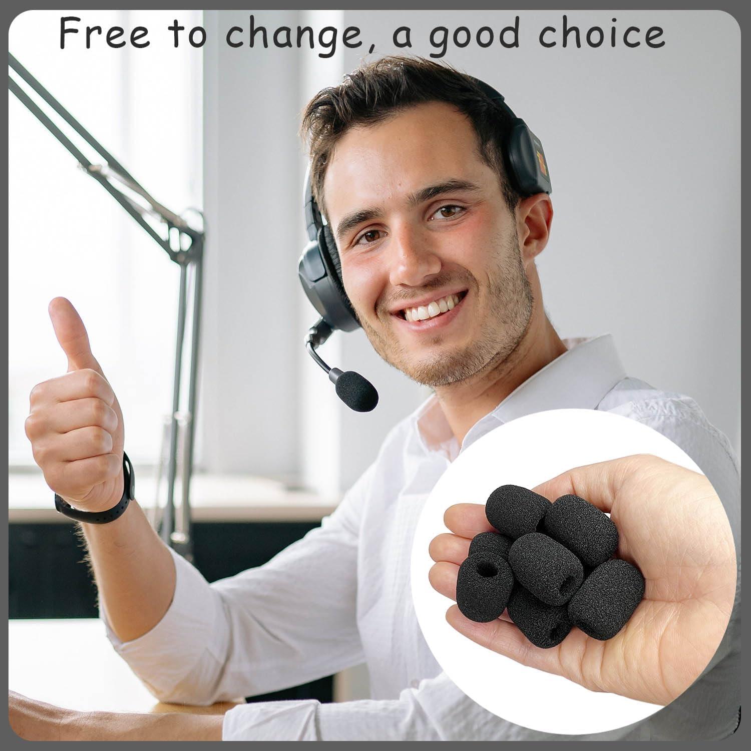 30 Fundas de Espuma para Micrófono Mini Tamaño Negro