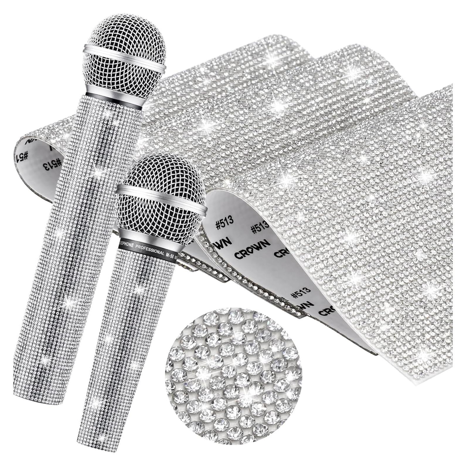 Calcomanías Adhesivas para Micrófono Remuuly 3 Pcs Plata