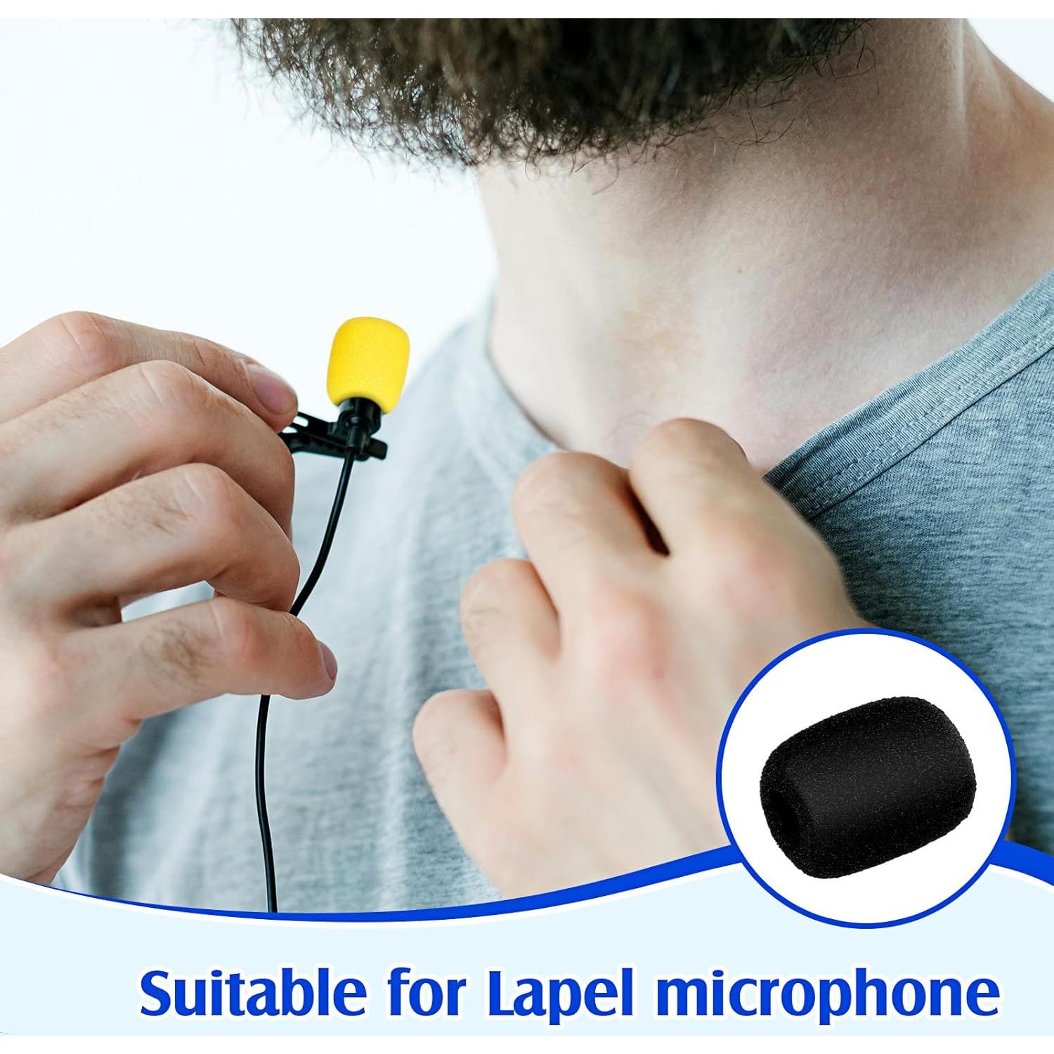 30 Fundas de Espuma para Micrófono Lavalier Juexica - 5 Colores