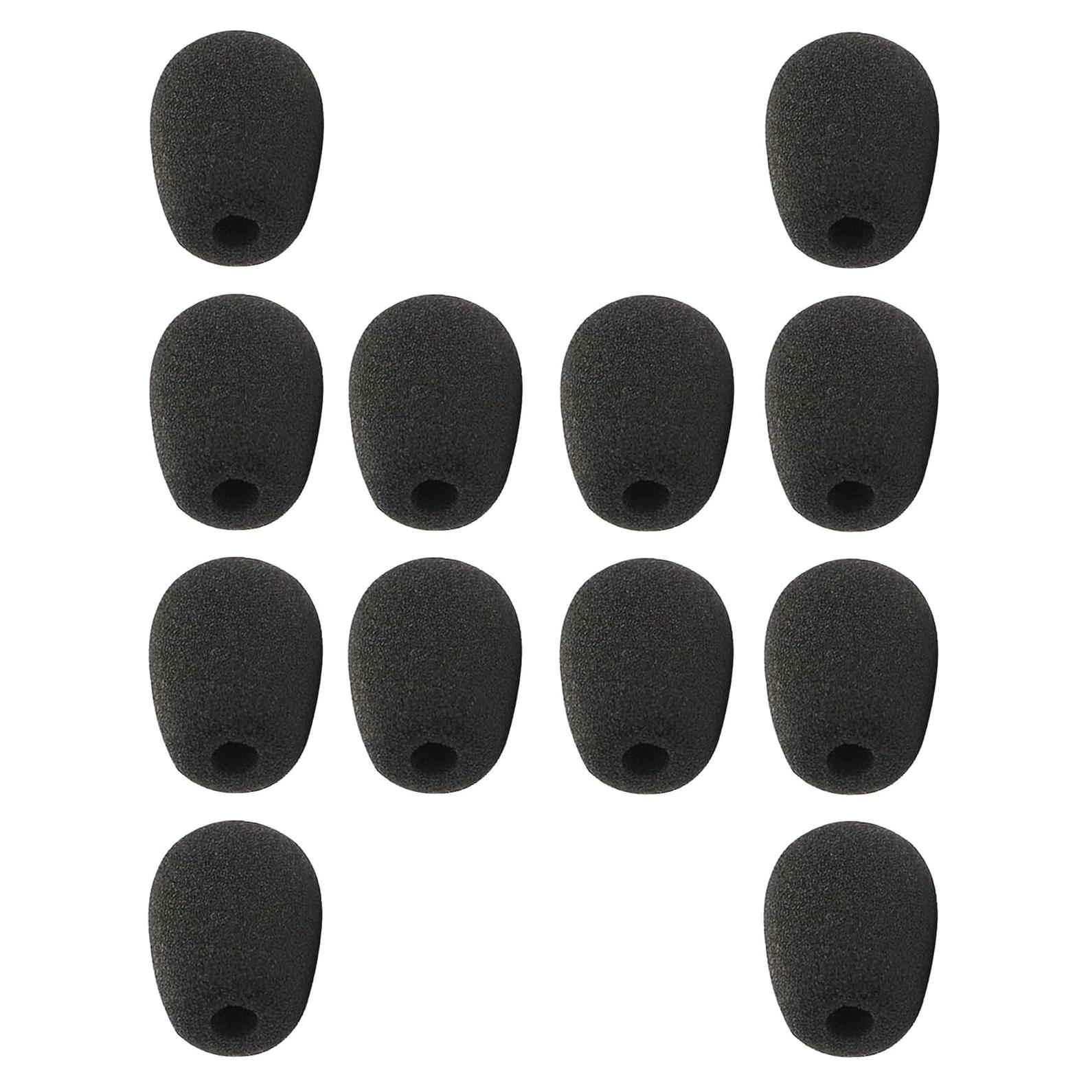 Paquete de 12 Cubiertas de Espuma para Micrófono HIYANCO