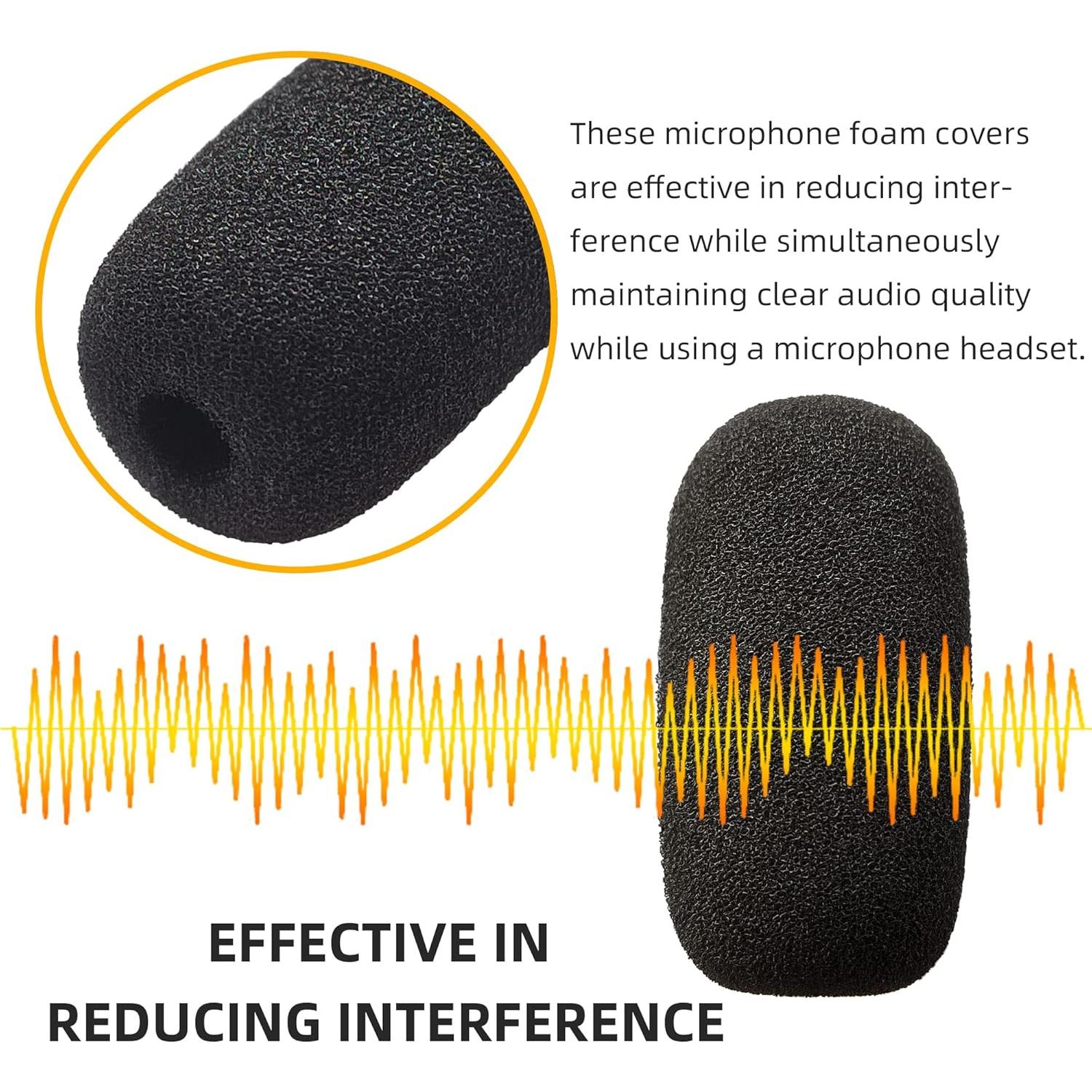 Paquete de 10 pantallas de espuma para micrófonos lavalier VPO-MW