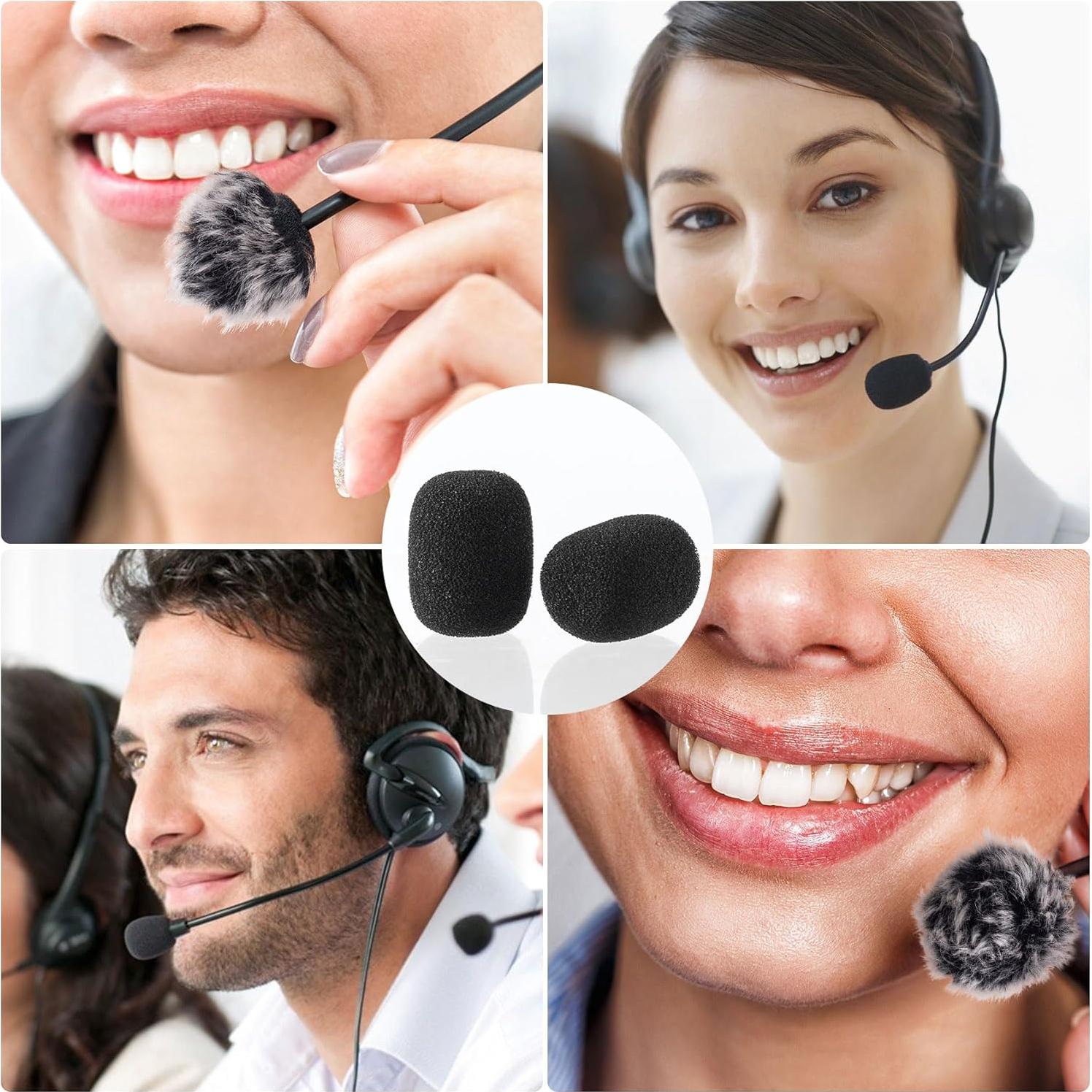 Cubiertas para Micrófono PAGOW 4 Pcs Espuma y Peluda