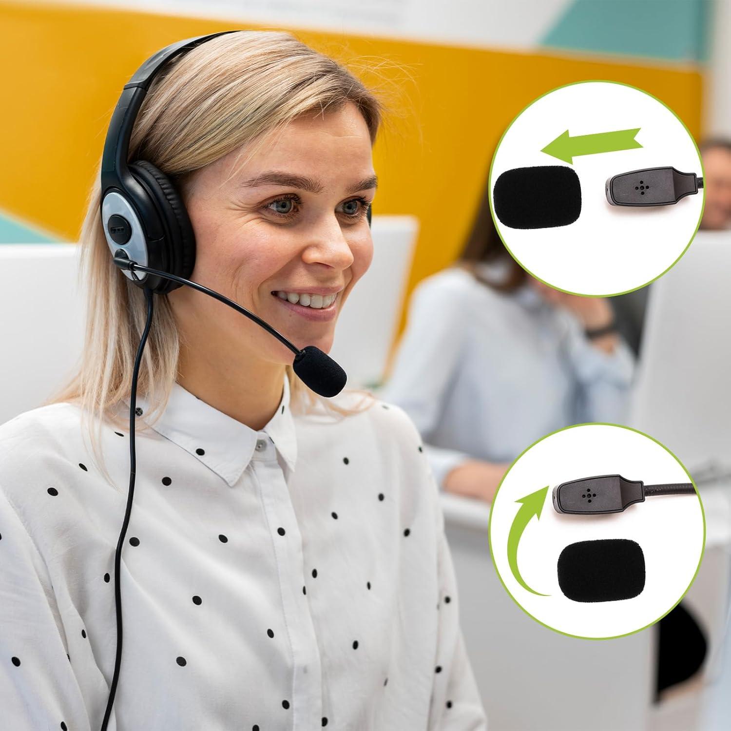 Paquete de 10 Fundas de Micrófono de Espuma Mini Negra