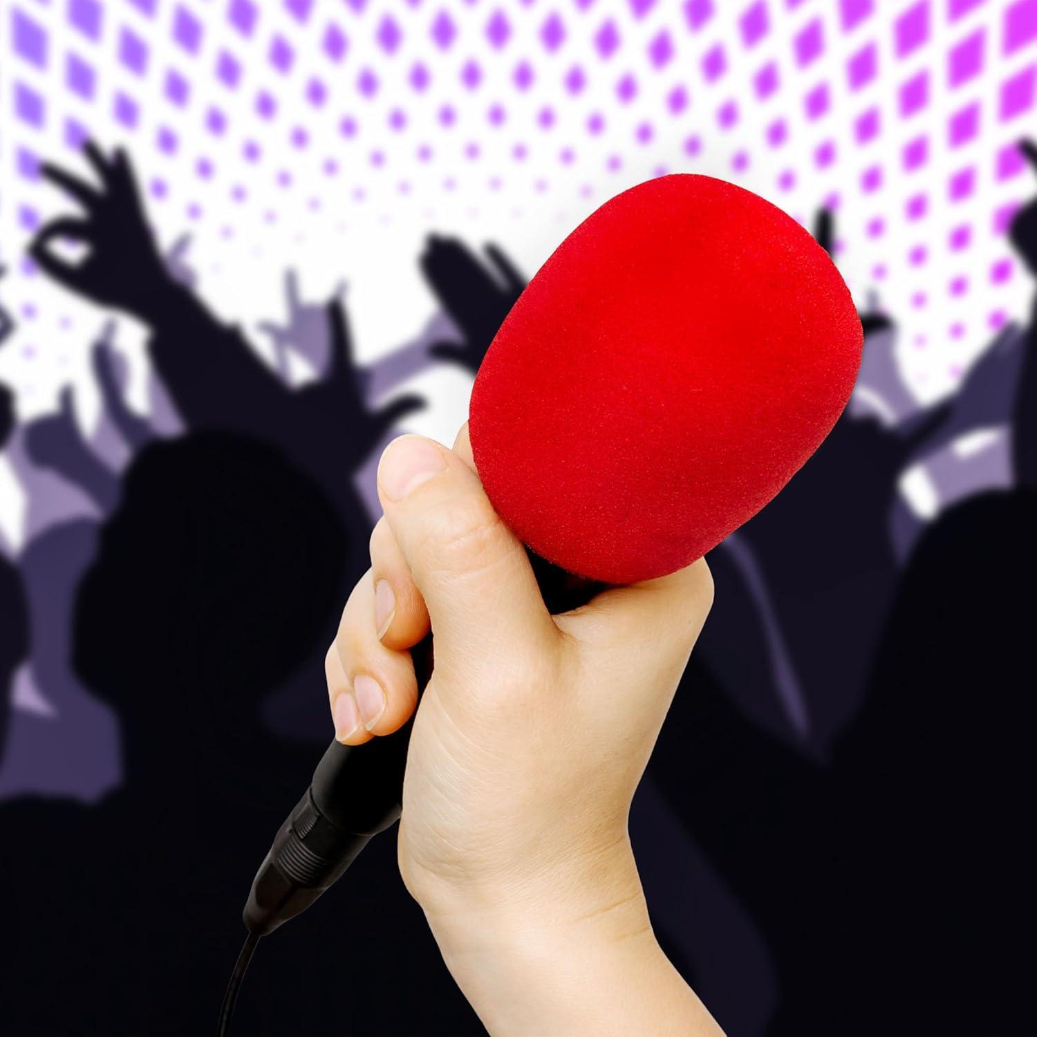 10 Fundas de Espuma para Micrófono Reutilizables Multicolor