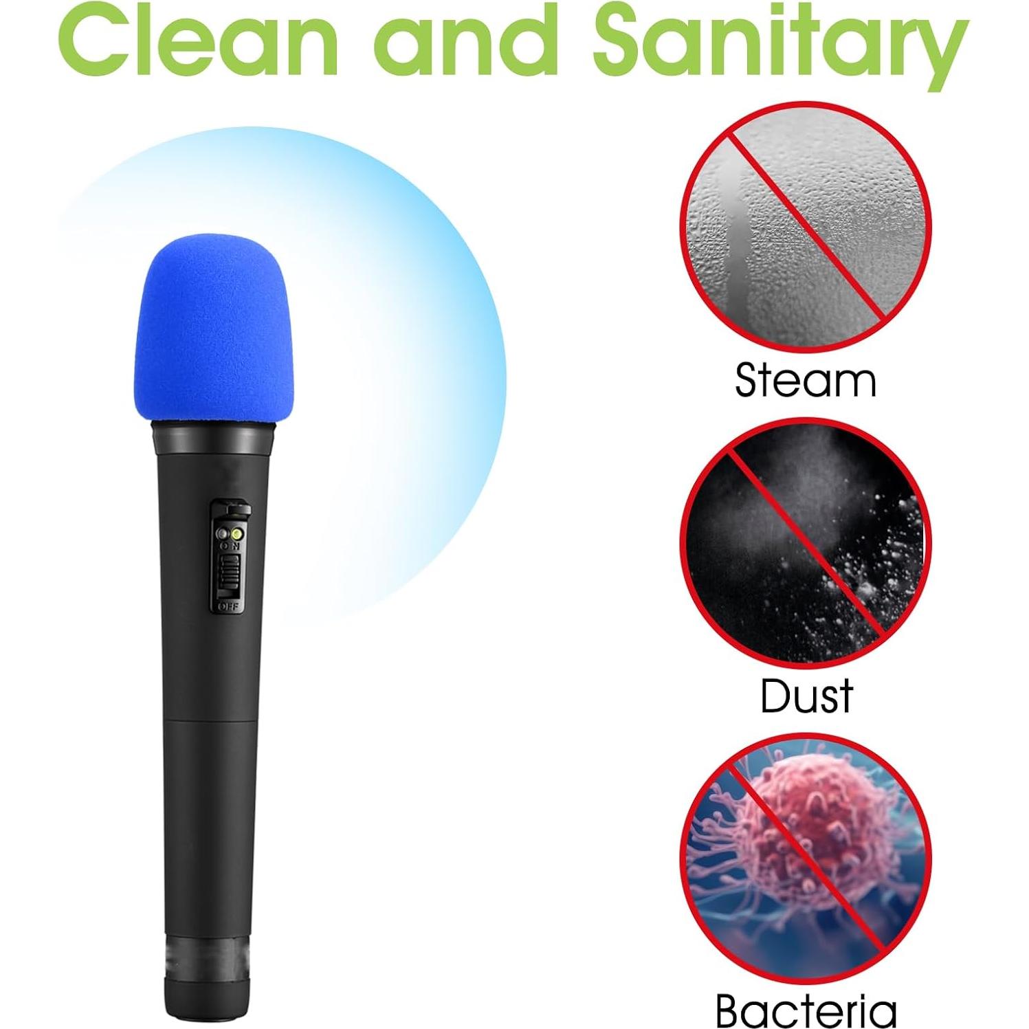 24 Cubiertas de Espuma Coloridas para Micrófono - Reutilizables