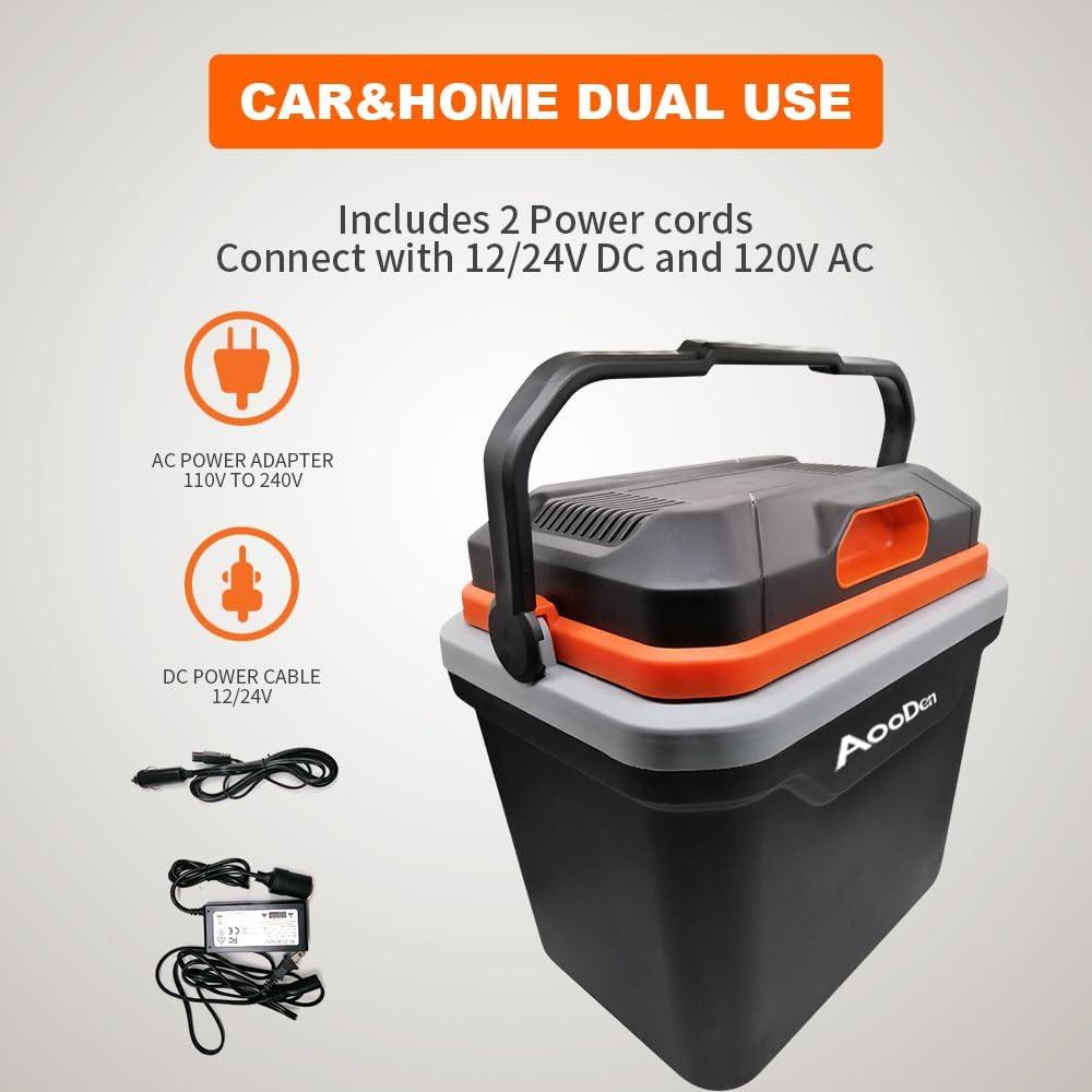 Enfriador y Calentador AooDen 26L 12V/24V y 110V AC Portátil