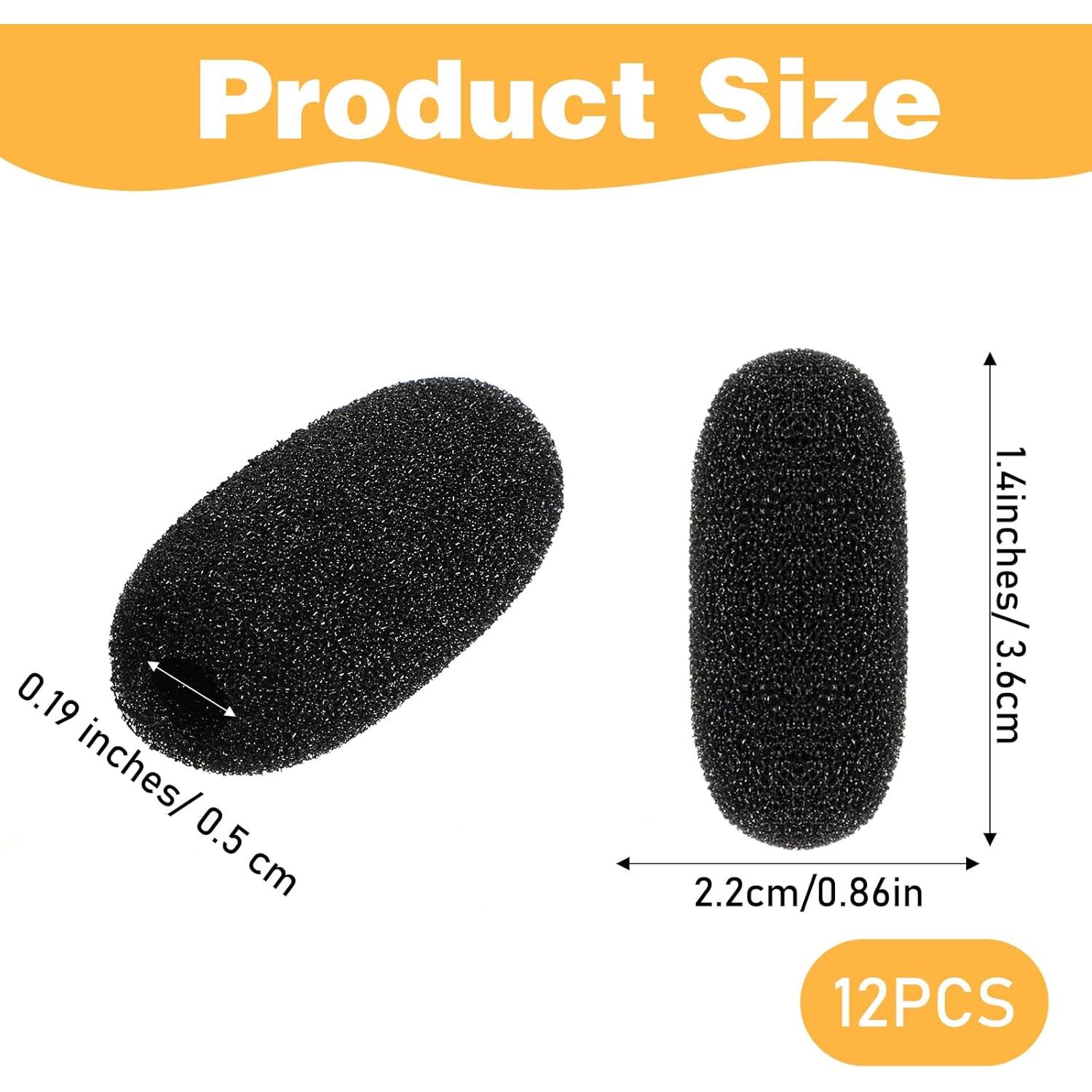 Paquete de 12 Cubiertas de Espuma para Micrófono Bremorou