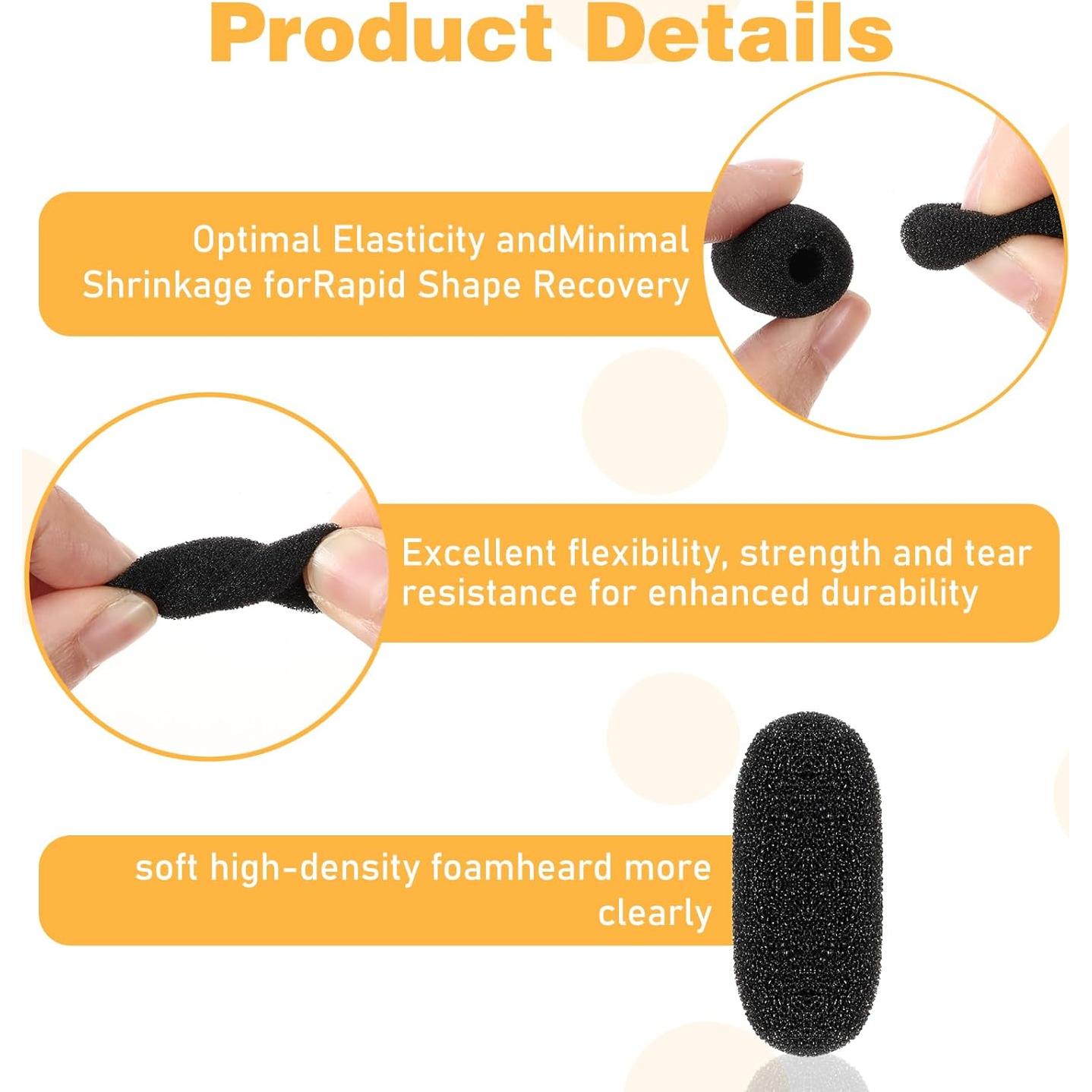 Paquete de 12 Cubiertas de Espuma para Micrófono Bremorou