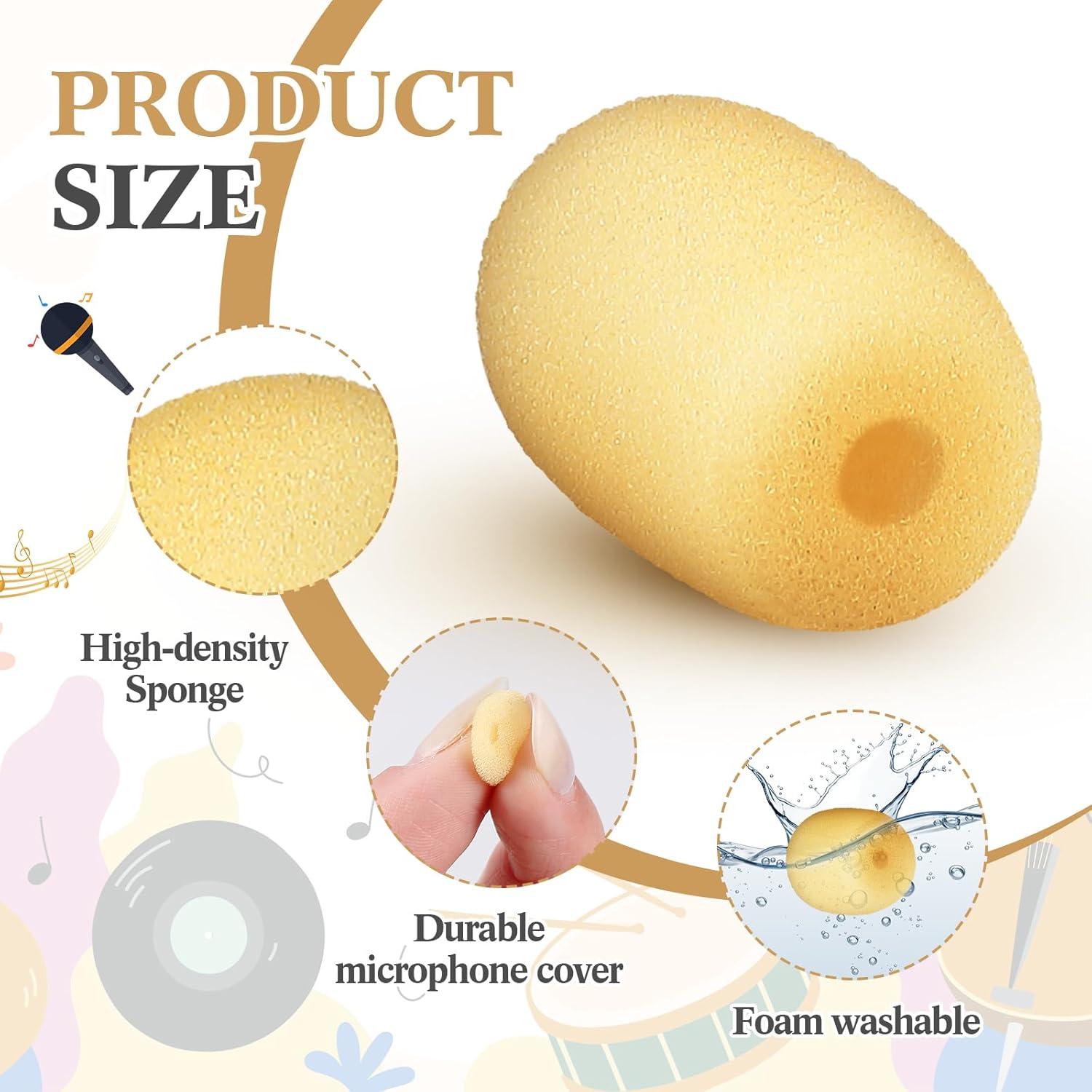 20 Fundas de Espuma para Micrófono de Auriculares 5x20 mm