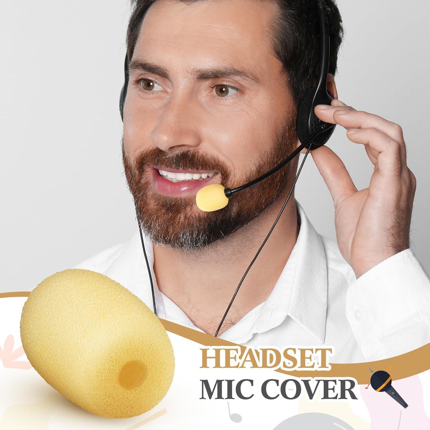 20 Fundas de Espuma para Micrófono de Auriculares 5x20 mm