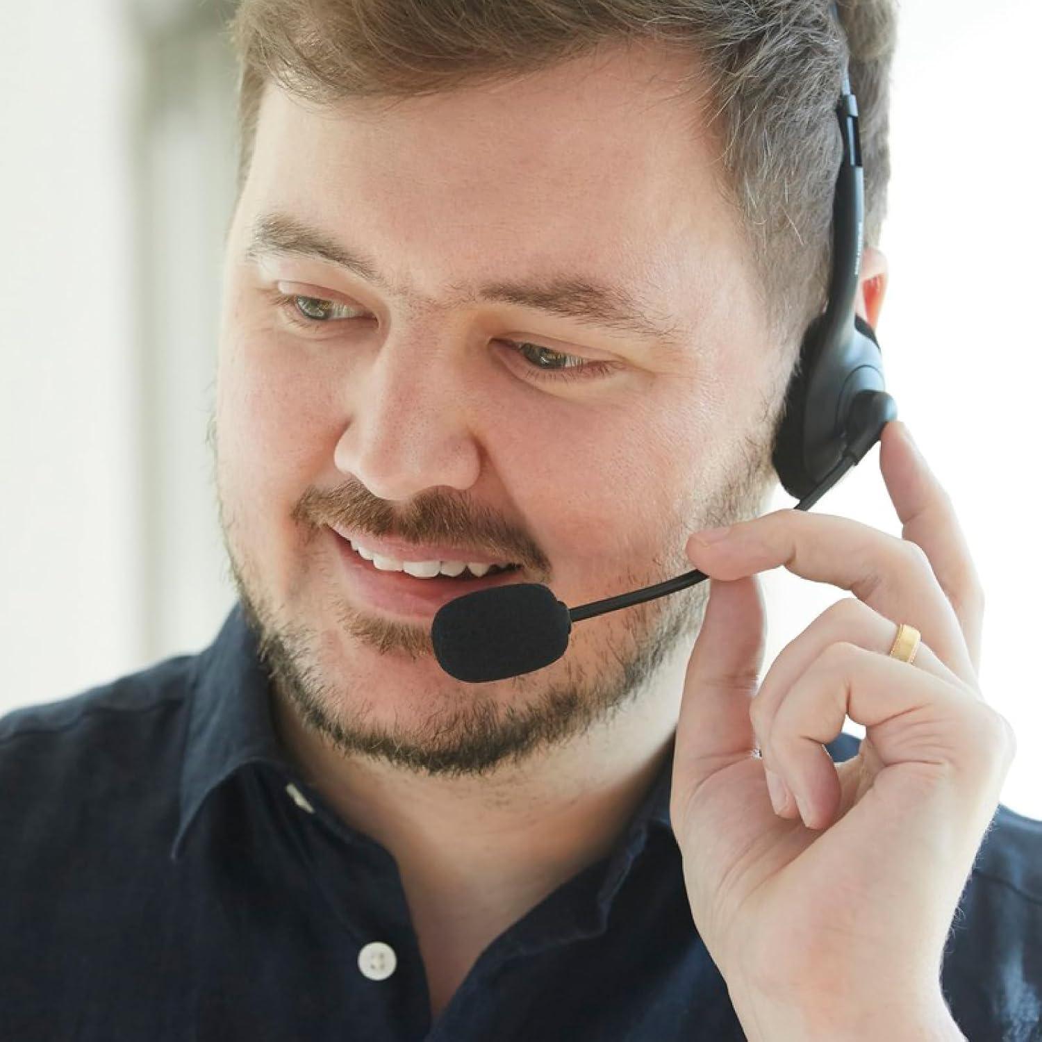 Juego de 20 Filtros de Espuma para Micrófono Negro