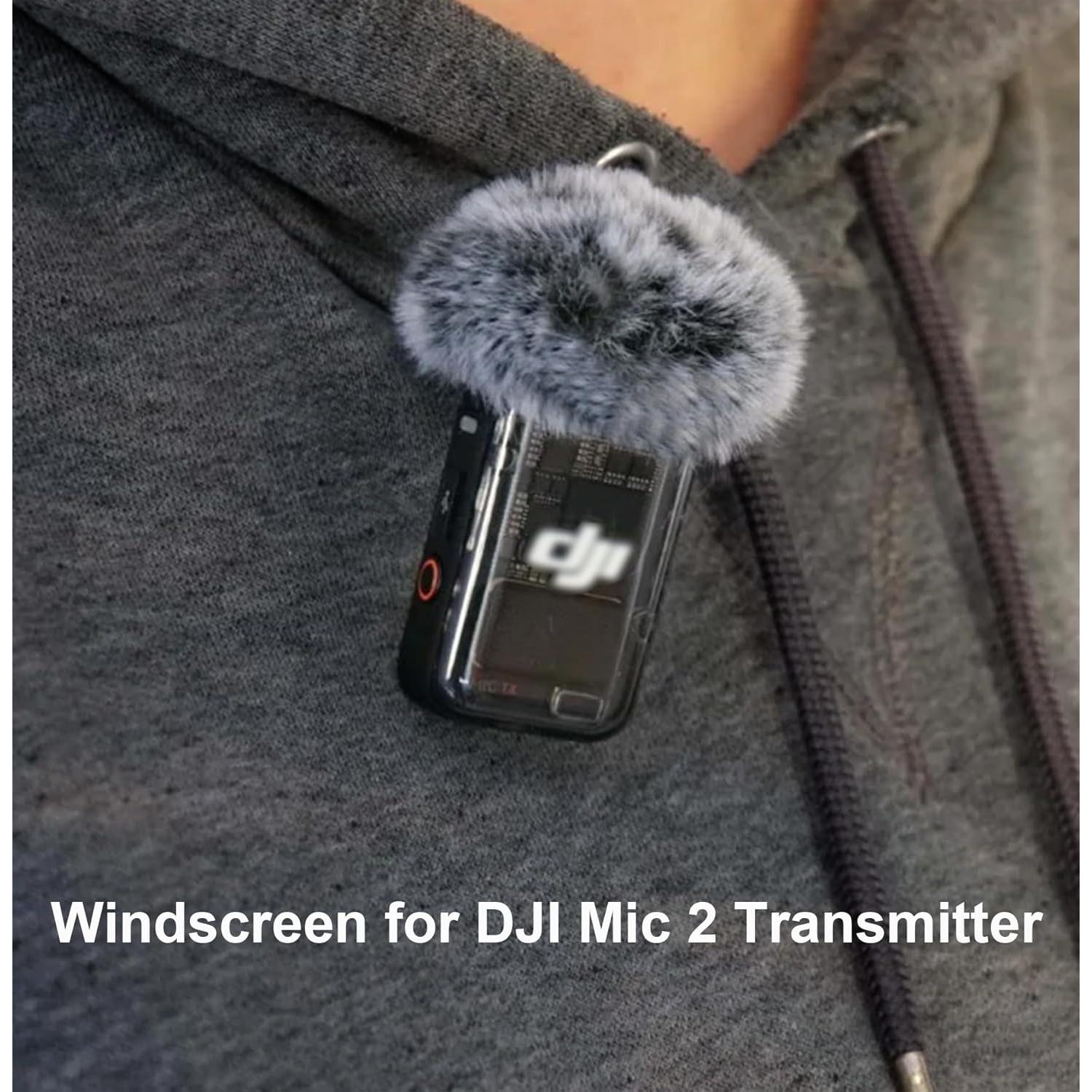 Parabrisas para DJI Mic 2 - Cubierta Gris 2 Pack