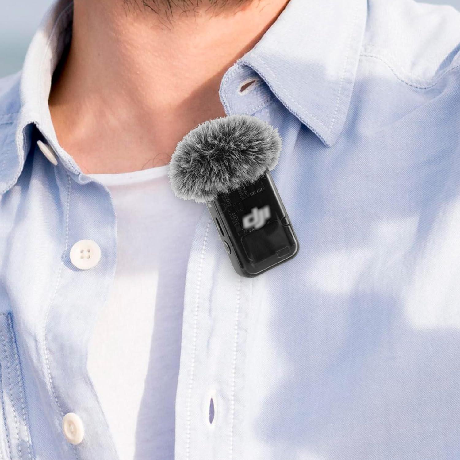 Parabrisas para DJI Mic 2 - Cubierta Gris 2 Pack