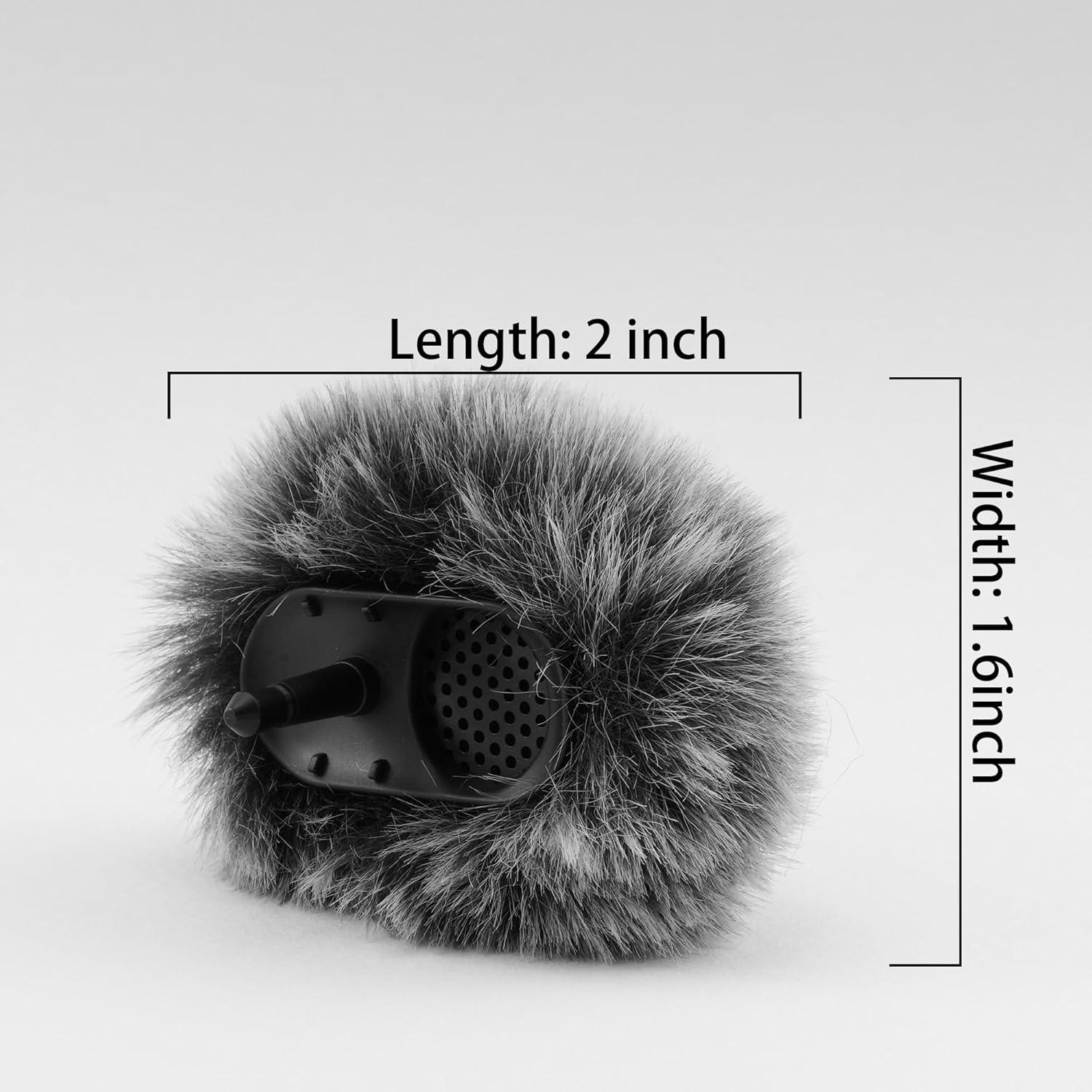 Parabrisas para DJI Mic 2 - Cubierta Gris 2 Pack