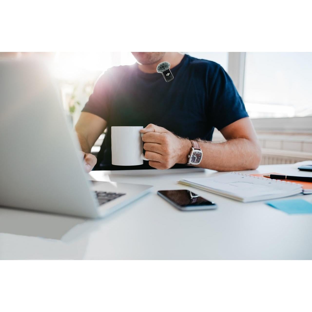 Parabrisas para DJI Mic 2 - Cubierta Gris 2 Pack