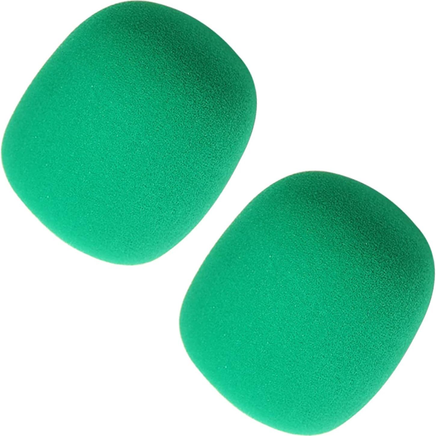 Funda de Micrófono Espuma Fielect Verde - 2 Piezas 62x70mm