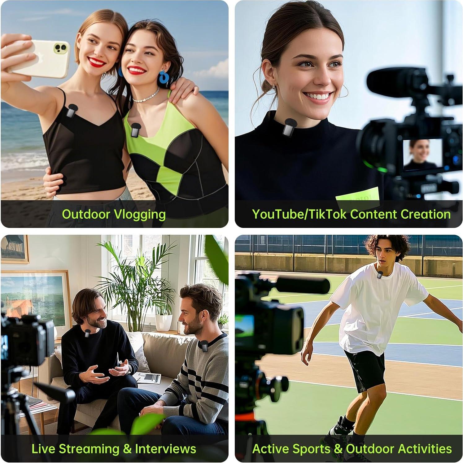 Funda para micrófono DJI Mic-2 con filtro pop y muff de viento