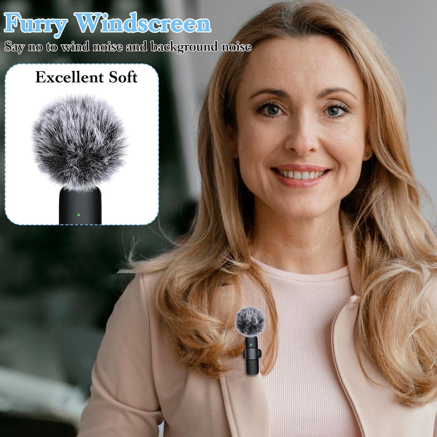 Conjunto 15 Fundas de Espuma para Micrófono Lavalier Inalámbrico