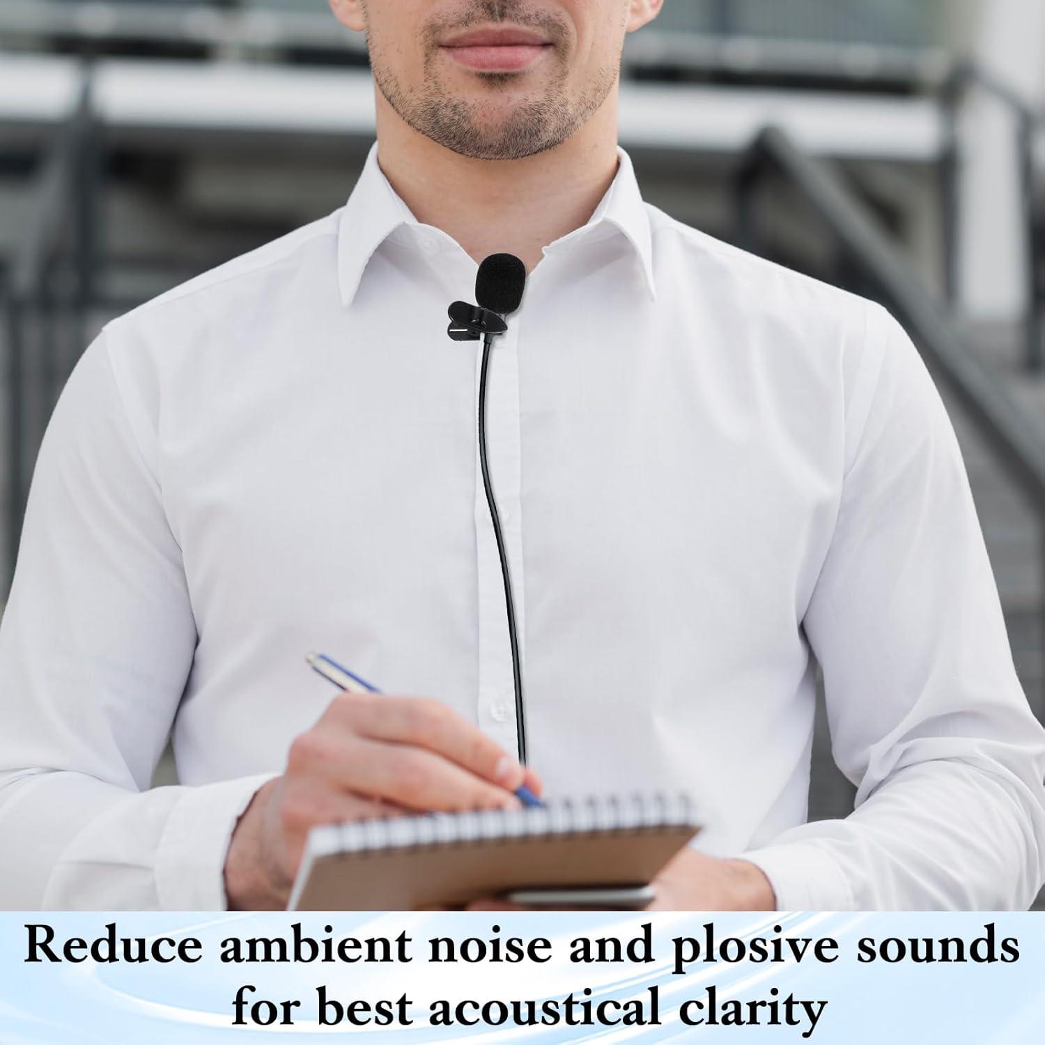 Conjunto 15 Fundas de Espuma para Micrófono Lavalier Inalámbrico