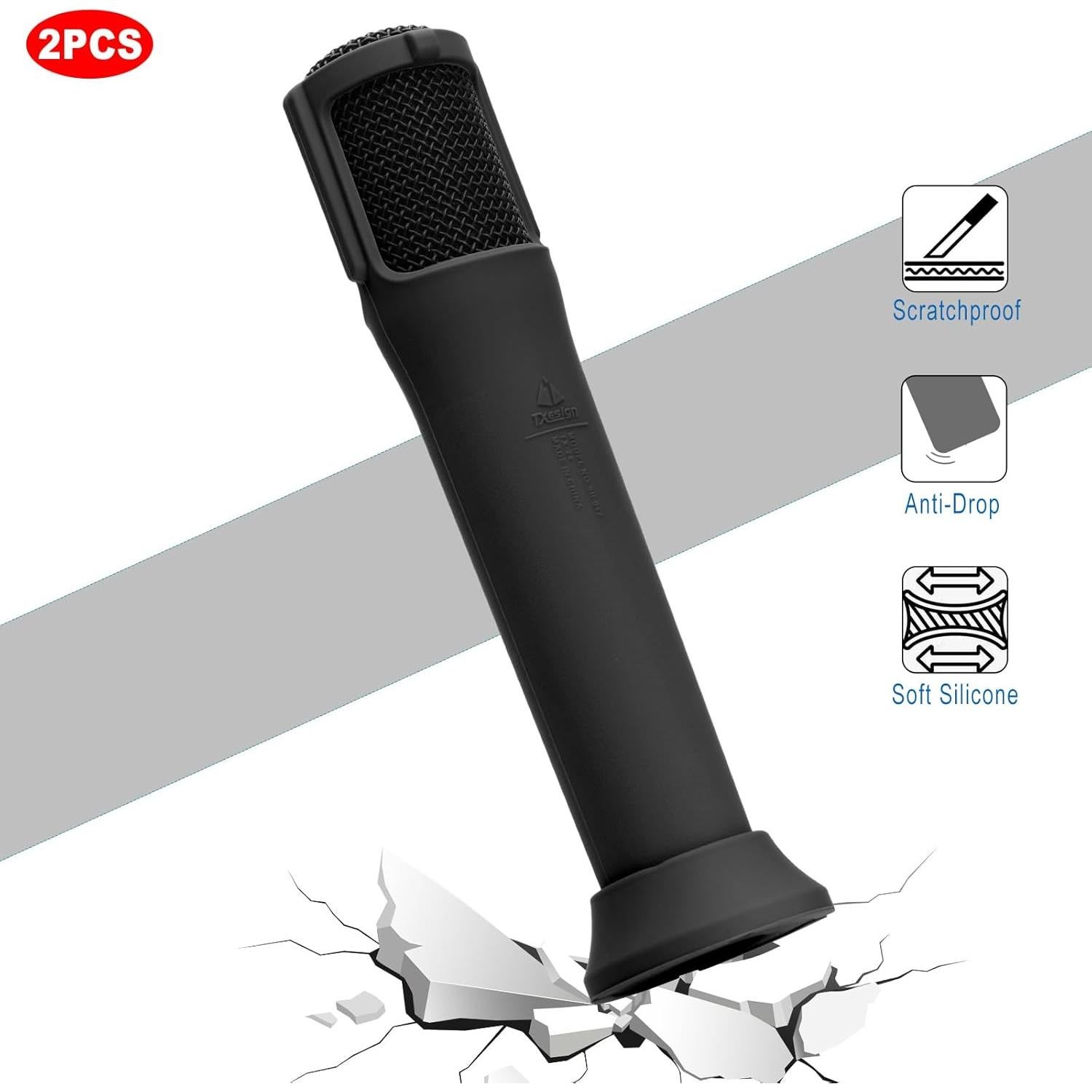 Funda de Silicona TXEsign para Micrófono Inalámbrico JBL PartyBox - 2 Piezas