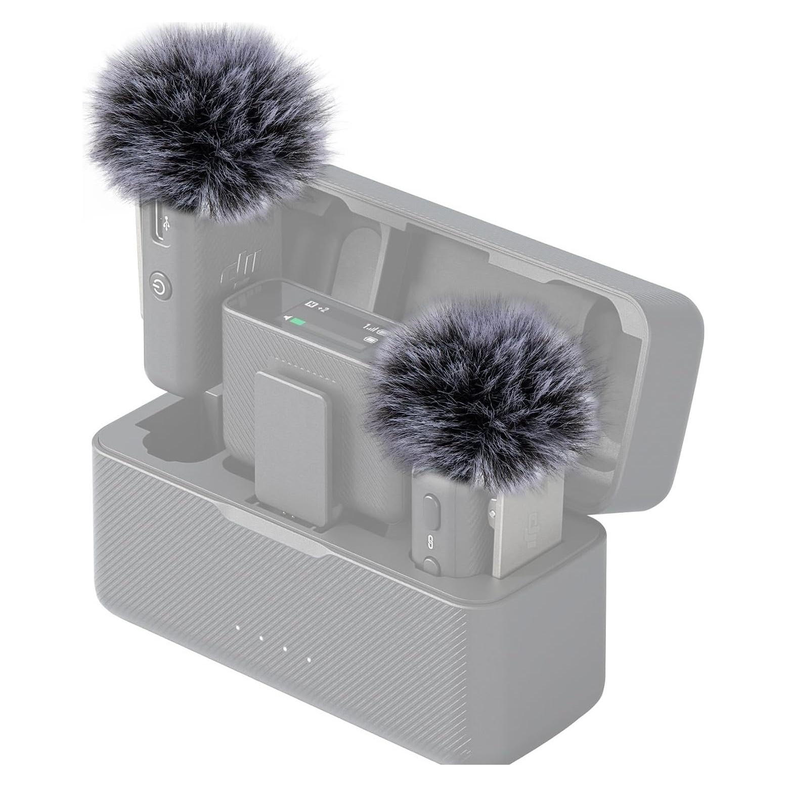 Cubierta de micrófono DJI Mic Windscreen Furry Foam - 2 Pcs