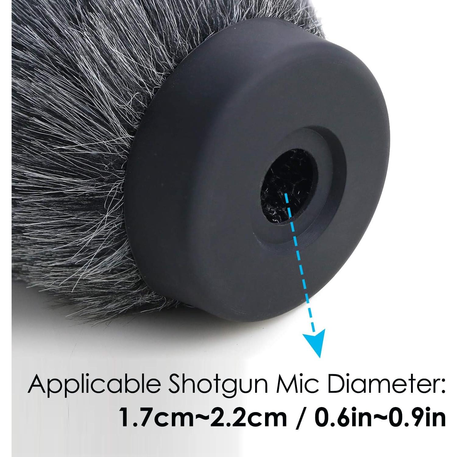 Filtro de Viento Peludo YOUSHARES NTG para Micrófonos 100mm