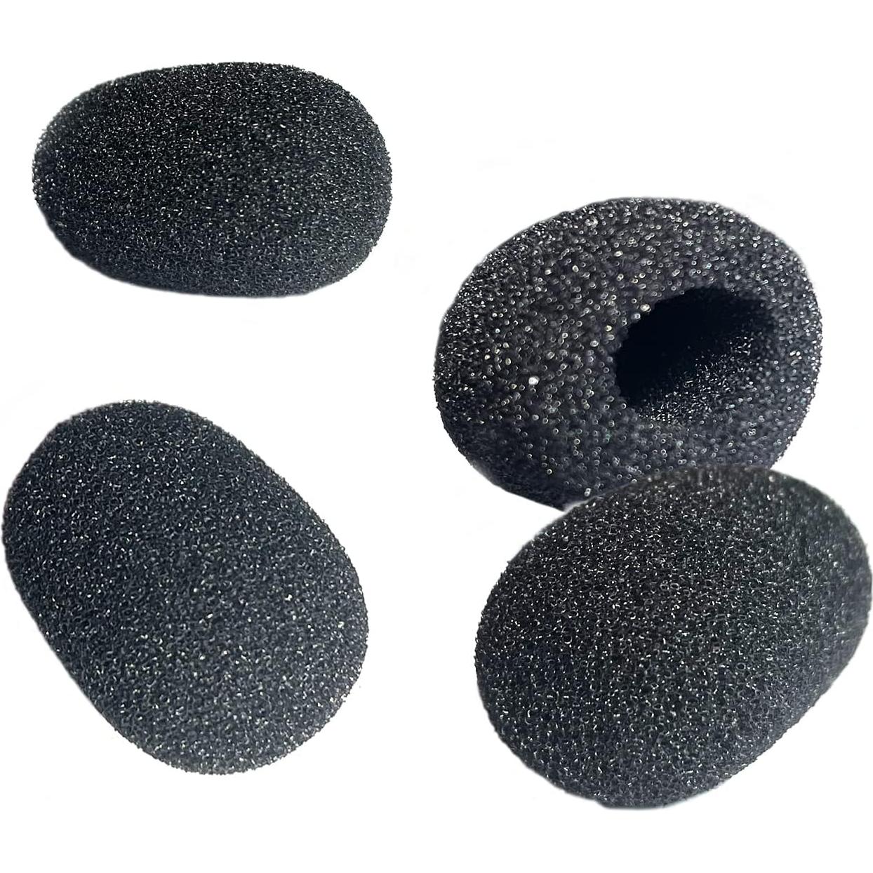 Kit 6pcs Clips de Micrófono Lavalier Metal + Fundas Espuma