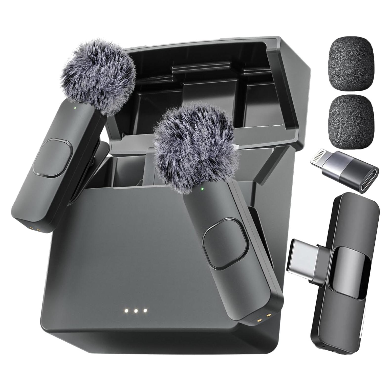 Mini Mic Pro - Micrófono Inalámbrico Lavalier para iPhone y Android