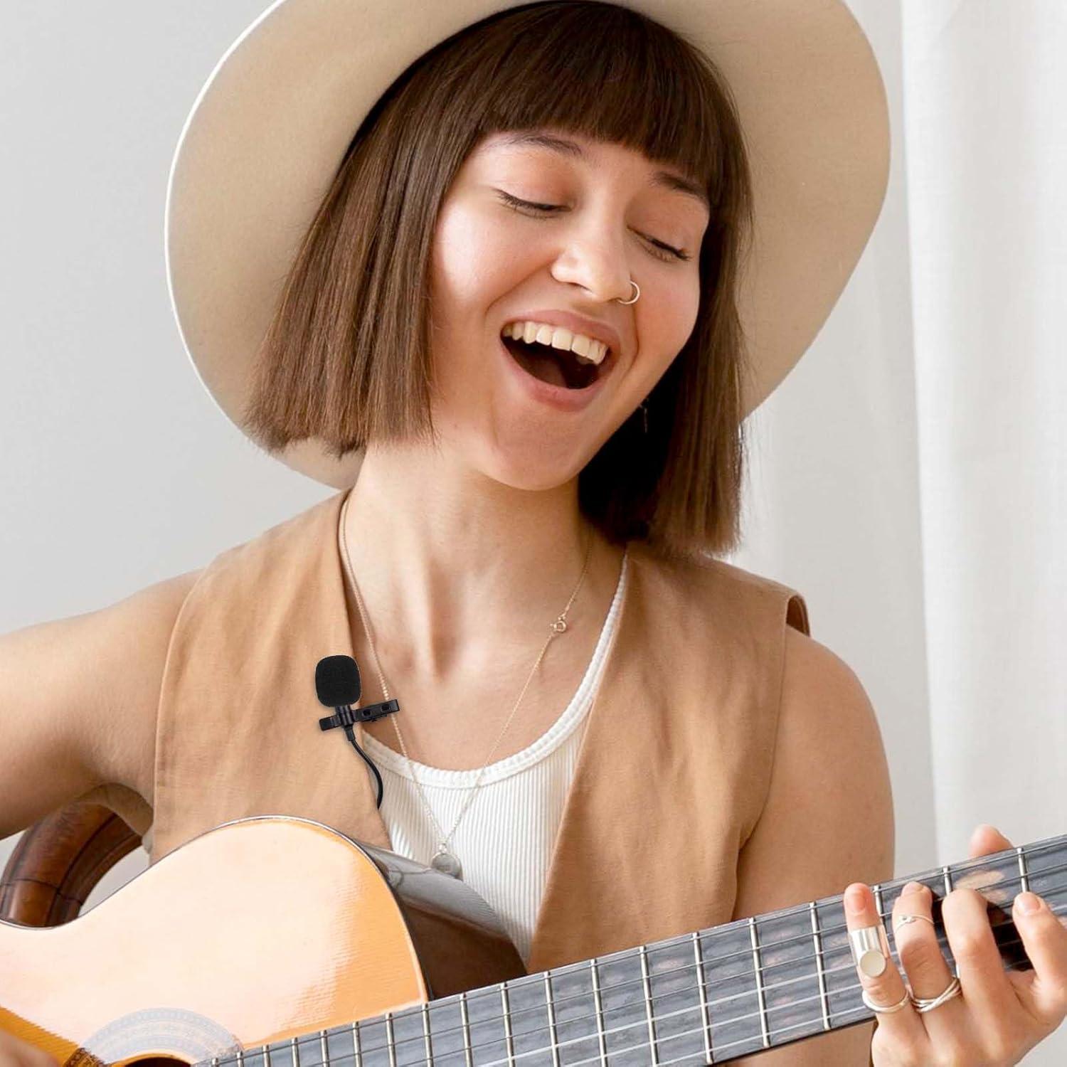10 Cubiertas de Espuma para Micrófono Lavalier - Negro