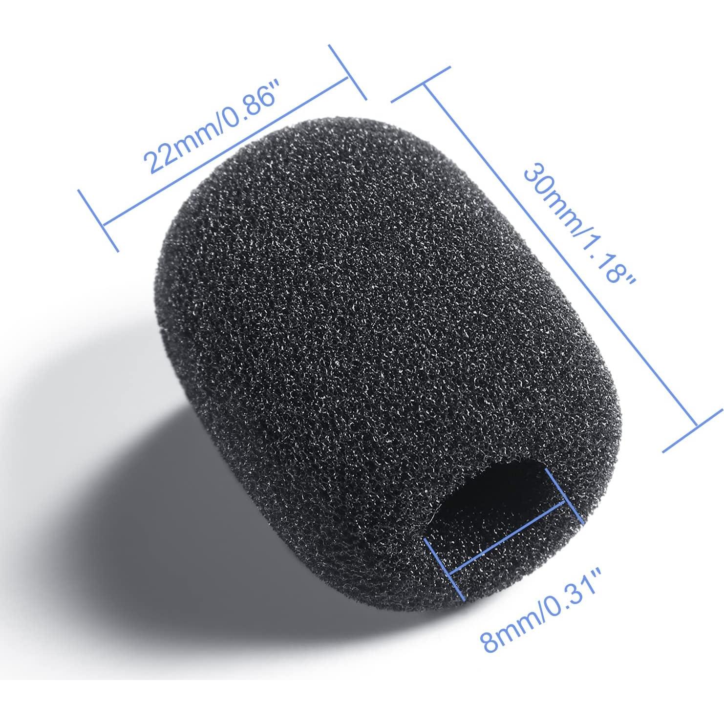 100 Fundas de Espuma para Micrófono Frienda 30x22mm