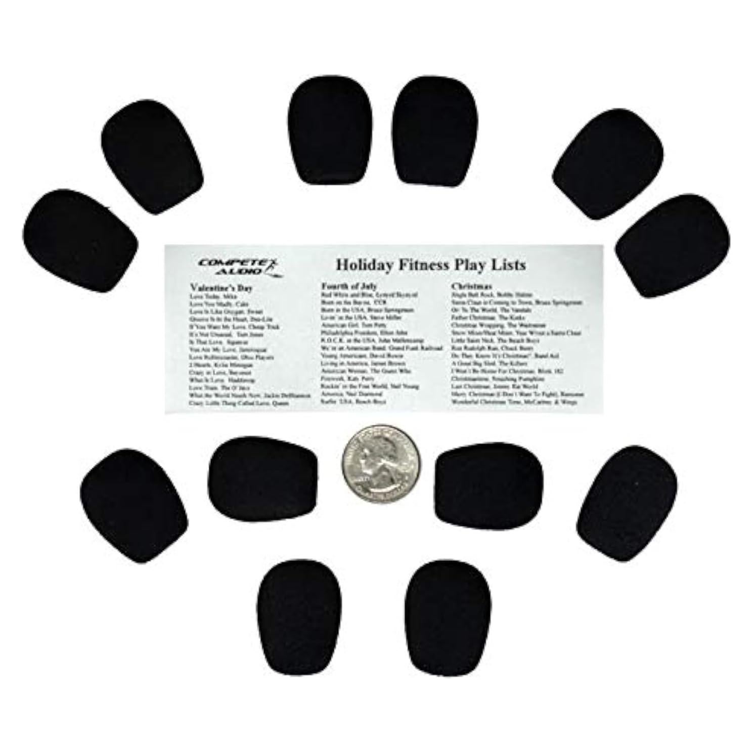 Funda de micrófono lavalier Compete Audio CA12 - Paquete de 12