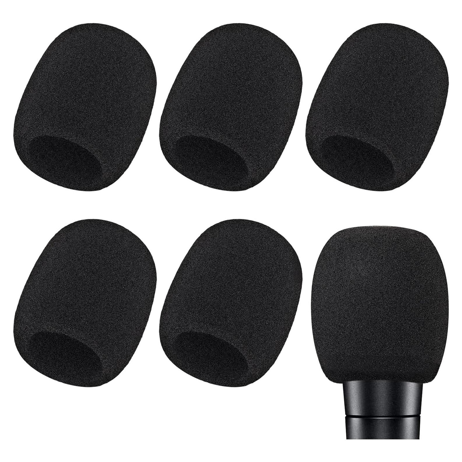 Cubiertas de micrófono de espuma 6 piezas para SM58 y E835