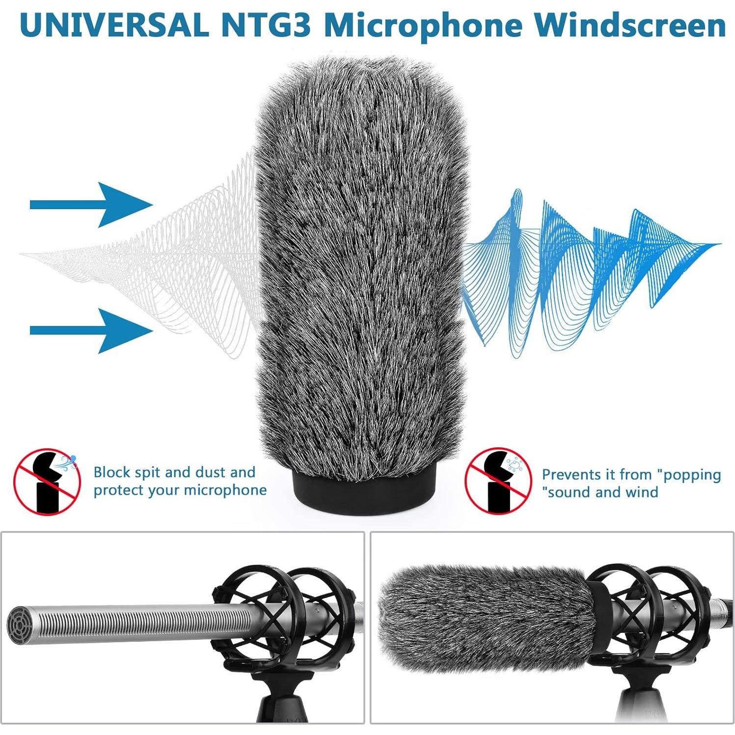 Filtro Pop Cubierta de Viento para Micrófono NTG3 18 cm