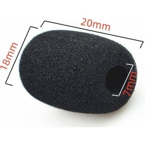 12 Fundas de Espuma para Micrófono Lavalier Kicada 7mm
