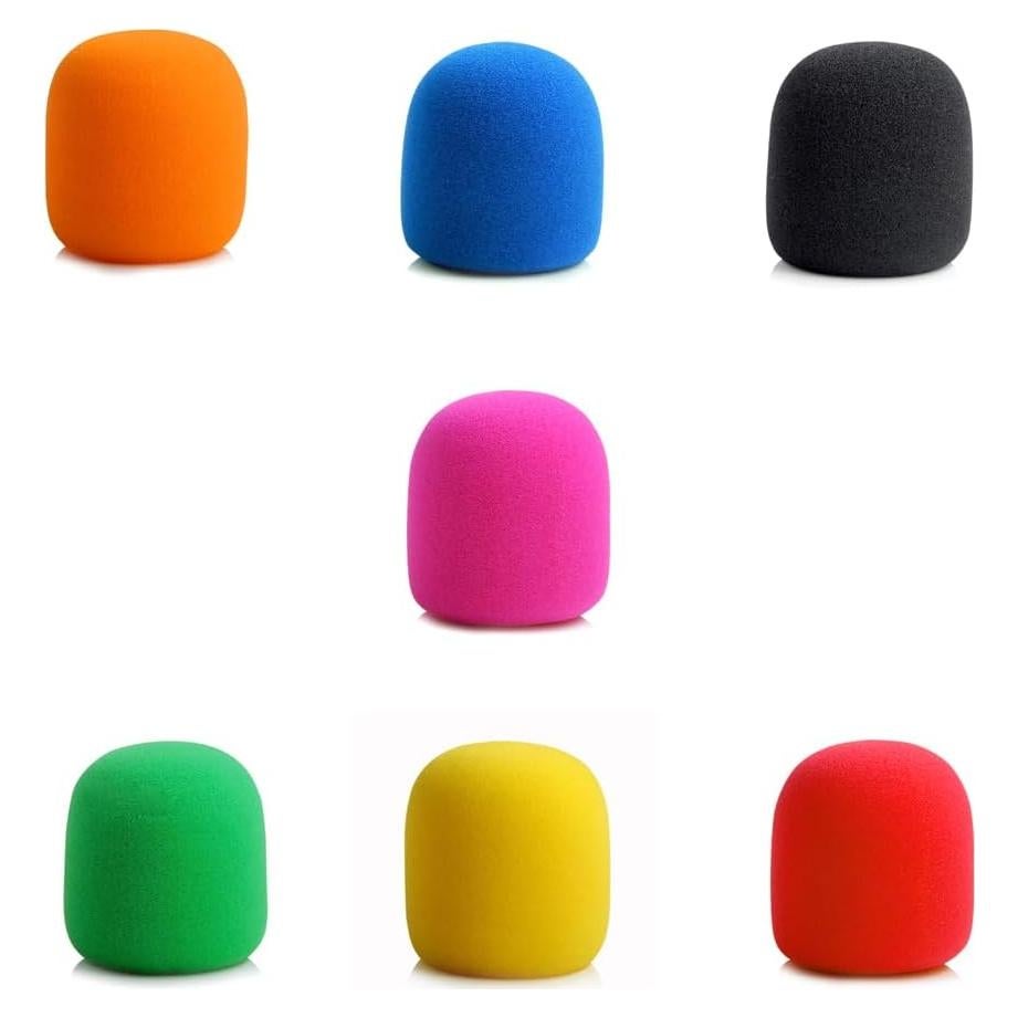 Cubiertas de esponja para micrófono de mano - 14 piezas multicolor