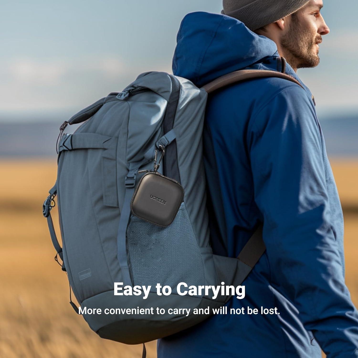 Estuche UGREEN para Auriculares Inalámbricos Negro Impermeable