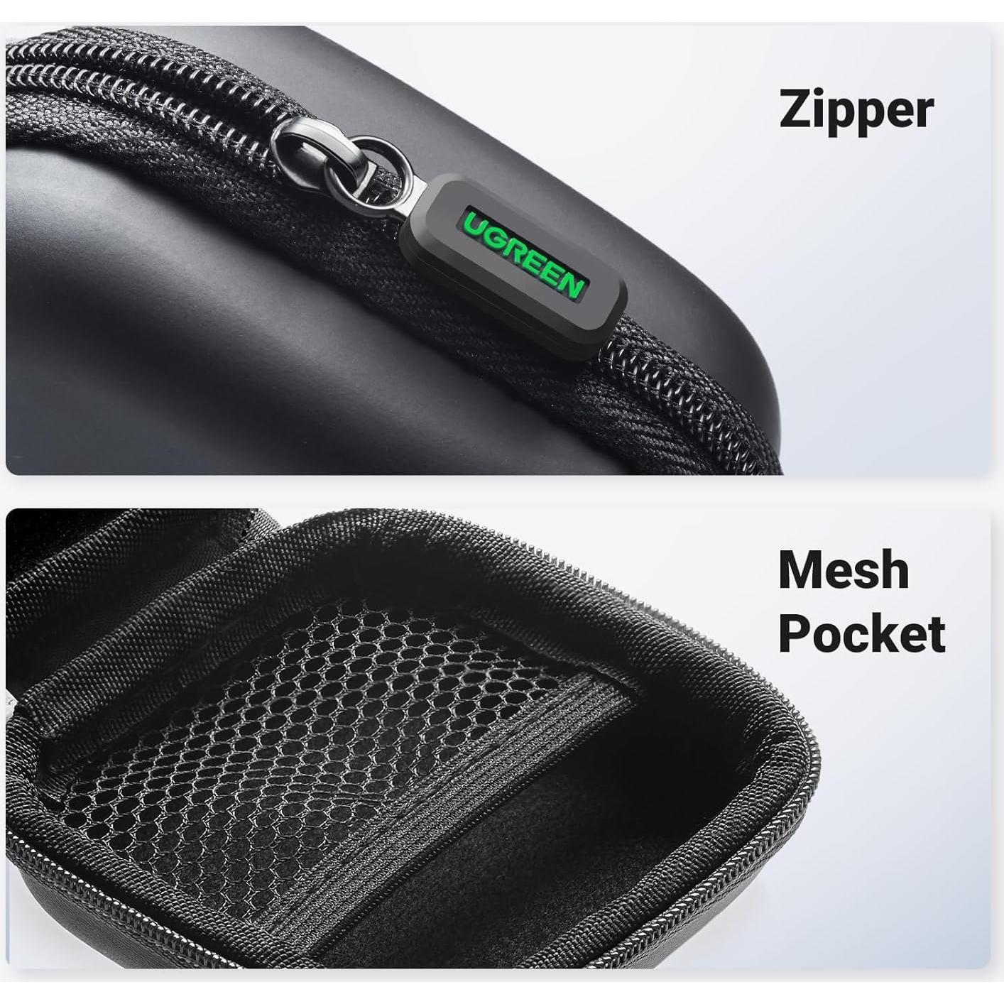 Estuche UGREEN para Auriculares Inalámbricos Negro Impermeable