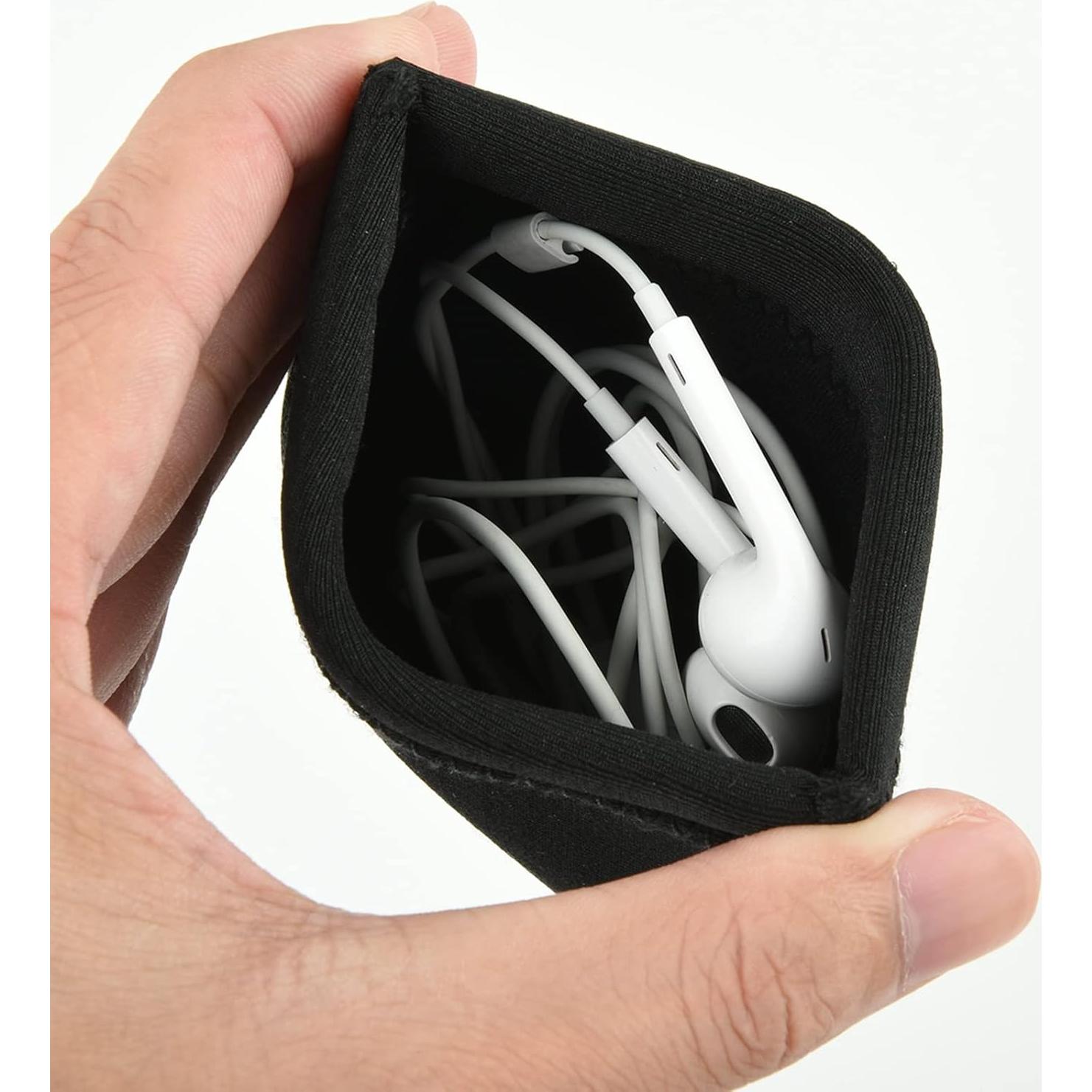 Estuche de neopreno Lightning Power para auriculares 10x10 cm