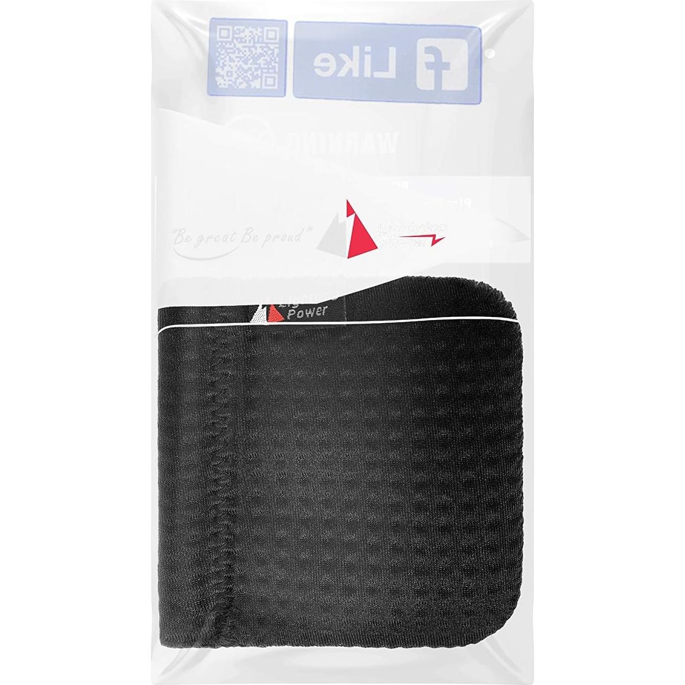 Estuche de neopreno Lightning Power para auriculares 10x10 cm