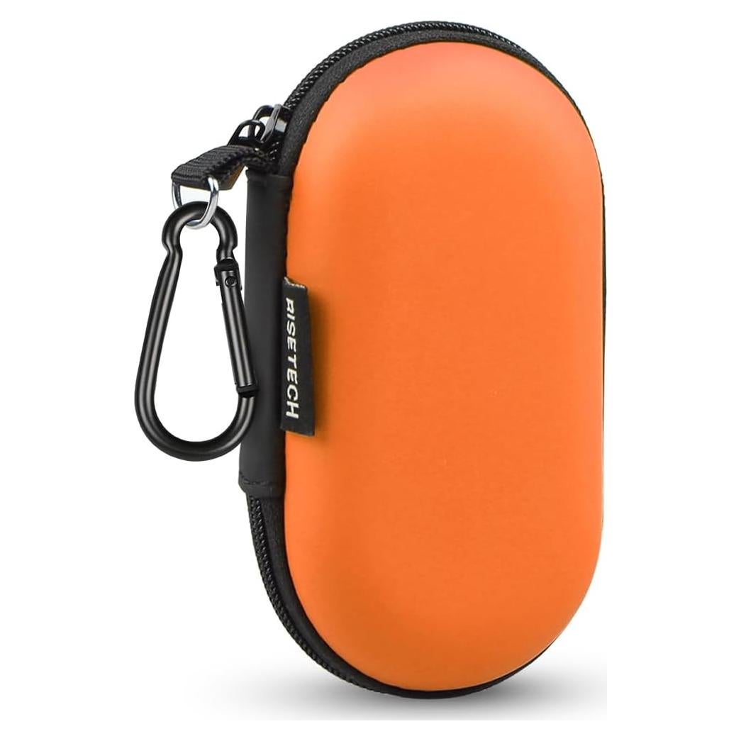 Funda de transporte RISETECH para auriculares EVA - Naranja