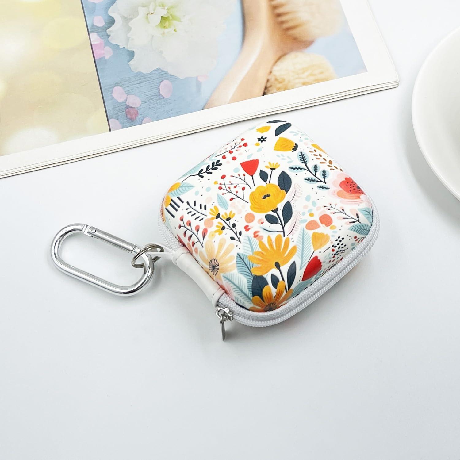 Estuche Organizador de Auriculares KOUJAON Floral 7.5cm